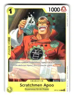 One Piece Release Event Card Scratchmen Apoo OP10-108 C - Image 1