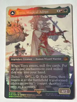Terra, Magical Adept #323 M Mythic (Borderless) (FOIL) MTG Final Fantasy - Image 1