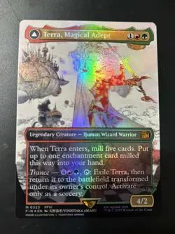 Terra, Magical Adept #323 M Mythic (Borderless) (FOIL) MTG Final Fantasy - Image 3