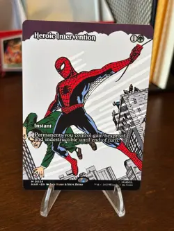 Magic the Gathering- Spiderman- Heroic Intervention (Borderless) - Image 1