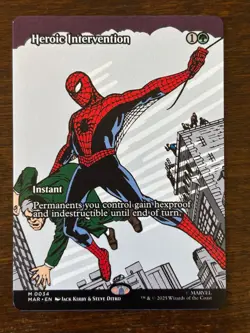 Magic the Gathering- Spiderman- Heroic Intervention (Borderless) - Image 2
