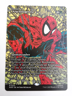MTG | Arachnogenesis | Borderless | Marvel's Spiderman | German | Mythic | NM - Image 1