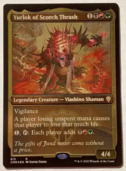 Magic MTG - Yurlok of Scorch Thrash (Etched Foil) - Commander Legends - NM+ - Image 1