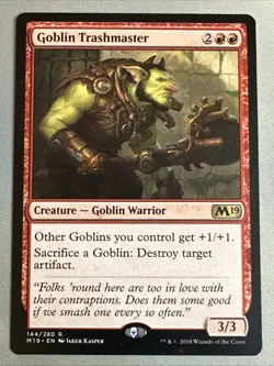 MTG / Goblin Trashmaster / M19 / #144 / Regular / Rare / NM - Image 1