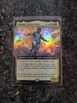 Magic MTG - Cosmic Spider-Man (Extended Art) Foil - Marvel's Spider-Man - Image 1