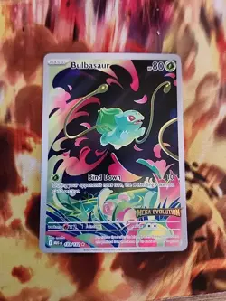 Pokemon Bulbasaur 133/132 English Mega Evolution Stamped Promo - Image 1