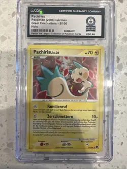 1 Of 1 Guinness World Record Pachirisu Great Encounters 5/106 Holo 2008 Pokemon - Image 1