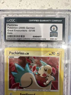 1 Of 1 Guinness World Record Pachirisu Great Encounters 5/106 Holo 2008 Pokemon - Image 2