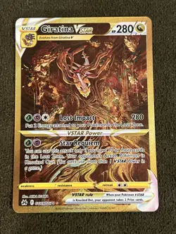 Pokemon TCG Giratina Vstar GG69/GG70 Crown Zenith Ultra Rare Gold Full Art - Image 2