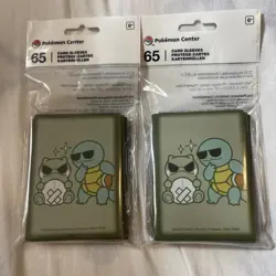 Sealed Pokemon Center Exclusive Substitute & Squirtle Card Sleeves (2pack) - Image 1