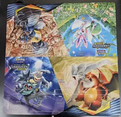 Pokemon Unbroken Bonds Two Player Ultra Pro Dual Playmat - Free Shipping! - Image 1