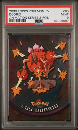 2000 Topps Pokemon TV Animation #85 Dodrio Foil PSA 9 - Image 1