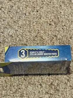 Pokemon Scarlet and Violet Stellar Crown 3 Booster Pack Box-Factory Sealed - Image 3