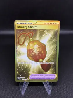 Pokemon TCG Bravery Charm 175/142SV07: Stellar Crown Holo Hyper Rare NM/M - Image 1
