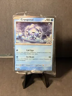 Pokemon TCG Cryogonal 047/191 Holiday Calendar 2025 Stamp Snowflake SEALED - Image 1