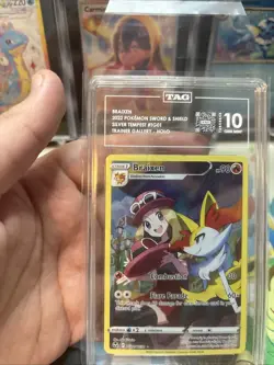 Pokemon Braixen TG01/TG30 Silver Tempest Trainer Gallery TAG 10 Gem Mint - Image 2