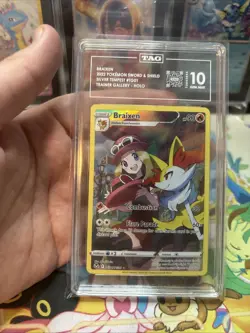Pokemon Braixen TG01/TG30 Silver Tempest Trainer Gallery TAG 10 Gem Mint - Image 4