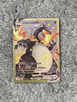 Pokemon Charizard VMax HP330 Claw Slash Gold Foil Fan Art NM! - Image 1