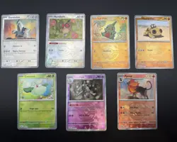 Pokemon TCG Prismatic Evolutions Masterball Pattern Lot of 7 - Image 1