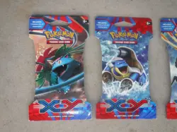 POKEMON XY BASE SLEEVED BOOSTER PACKS 4 CHARACTER SET BLISTER BOOSTER PACK 2014 - Image 2