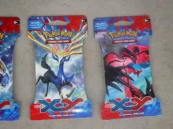 POKEMON XY BASE SLEEVED BOOSTER PACKS 4 CHARACTER SET BLISTER BOOSTER PACK 2014 - Image 3
