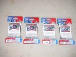 POKEMON XY BASE SLEEVED BOOSTER PACKS 4 CHARACTER SET BLISTER BOOSTER PACK 2014 - Image 4