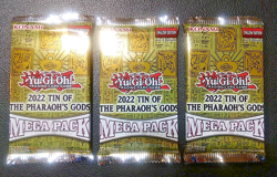 Konami Yu-Gi-Oh! TCG Tin of The Pharaoh's Gods 1st Edition Mega Pack Lot of 3 - Image 1