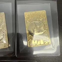 (Set of 5) 1999 23k Gold Plated Pokemon Cards Pikachu Charizard Togepi - Image 4