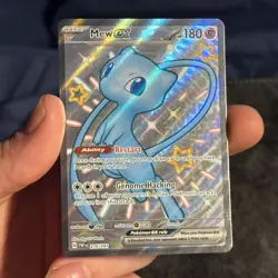 Pokemon Mew EX TCG Scarlet Violet Paldean Fates Full Art Card 216/091 - Image 3