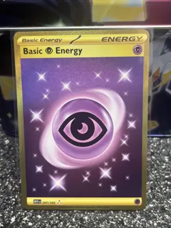 Pokemon TCG Psychic Energy 207/165 Scarlet & Violet 151 Hyper Rare Gold Card NM - Image 1