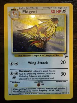 Pidgey + Holo Pidgeot 1999 WOTC Jungle Set Pokemon Card Pair - Image 2