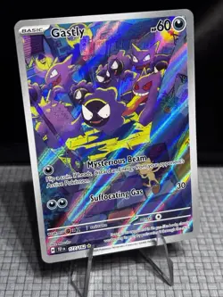 Gastly Pokemon TCG Illustration Rare IR Holo Card 177/162 NM - Image 1