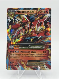 M Blaziken EX XY86 XY Promos Holo 2015 Pokemon Card Black Star Promo LP Vintage - Image 1