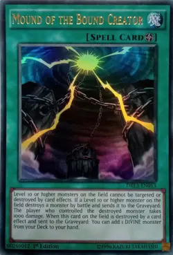 DRL3-EN053 MOUND OF THE BOUND CREATOR ULTRA RARE 1ST EDITION YuGiOh CARD - Image 1