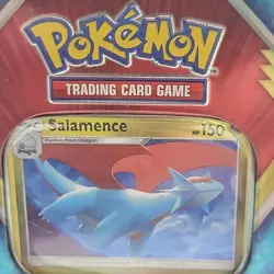 Pokemon Salamence Collector Tin 2019 Factory Sealed New w/ Silver Tempest Cards 820650102851 - Image 4