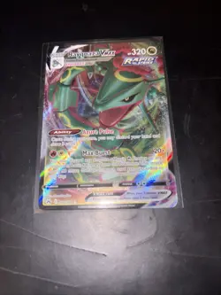 Pokemon TCG Rayquaza VMAX Holo Ultra Rare Card Crown Zenith 102/159 NM Condition - Image 1