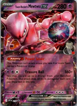 Team Rocket's Mewtwo ex Promo SV: Scarlet & Violet Promo Cards 216 NM - Image 1