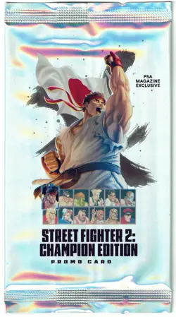 Street Fighter 2: Champion Edition Promo Card PSA Magazine Exclusive Pack SEALED - Image 1