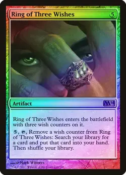 Ring of Three Wishes FOIL Magic 2014 / M14 PLD Mythic Rare CARD ABUGames - Image 1