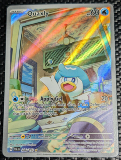 Quaxly 206/193 Illustration Rare Full Art Sv02 Paldea Evolved Holo Pokemon Card - Image 1