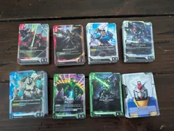GUNDAM CARD GAME BULK LOT 375+ CARDS C/U/R/ RESOURCE TCG BANDAI ENGLISH - Image 1