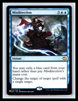 MTG Misdirection The List Reprint #15 Regular Rare Magic Card TCG CCG Near Mint - Image 1