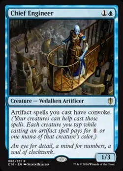 MTG - Chief Engineer - Commander 2016 - NM, English Magic FLAT RATE SHIP - Image 1