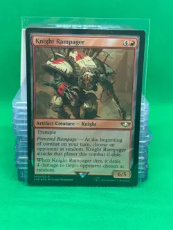 Knight Rampager - Warhammer 40k - Surge Foil - MTG - Damaged - Image 1