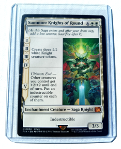 Summon: Knights of Round Final Fantasy Regular Magic The Gathering NM - Image 1