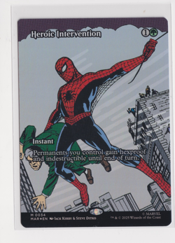 MTG x Marvel's Spider-Man Heroic Intervention 0034 Borderless FOIL - NM / M - Image 1