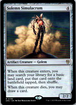 Magic the Gathering Solemn Simulacrum Aetherdrift Commander MTG Free Shipping! - Image 1
