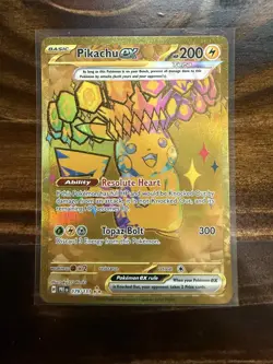 Pokemon Pikachu ex 179/131 - Hyper Rare Gold - Prismatic Evolutions - Image 1