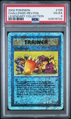 2002 Pokemon Legendary Collection Reverse Foil Challenge! #106 PSA 4 POP 11 - Image 1