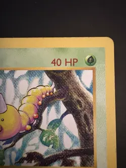 1st Edition Shadowless Grey Stamp Weedle Pokemon TCG 1999 Base Set WOTC - Image 3